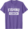 Fishing Coach Clothing Fishing Coach Vintage Fishing T-Shirt - Purple Heather
