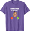 Hamster Meme is Calling T-Shirt - Purple Heather