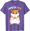 Women's Hamster Mom Hammy Girls T-Shirt - Purple Heather