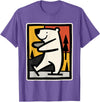 Utschki Bratschki Ice Bear Ice Skating Cartoon Graphic T-Shirt - Purple Heather