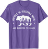 IN NATURE DESIGN CO. PEOPLE IN SLEEPING BAGS ARE BURRITOS TO BEARS T-Shirt - Purple Heather