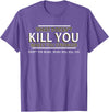 CyberCPU What Doesn't Kill You Makes You Stronger (Except Bears) T-Shirt - Purple Heather