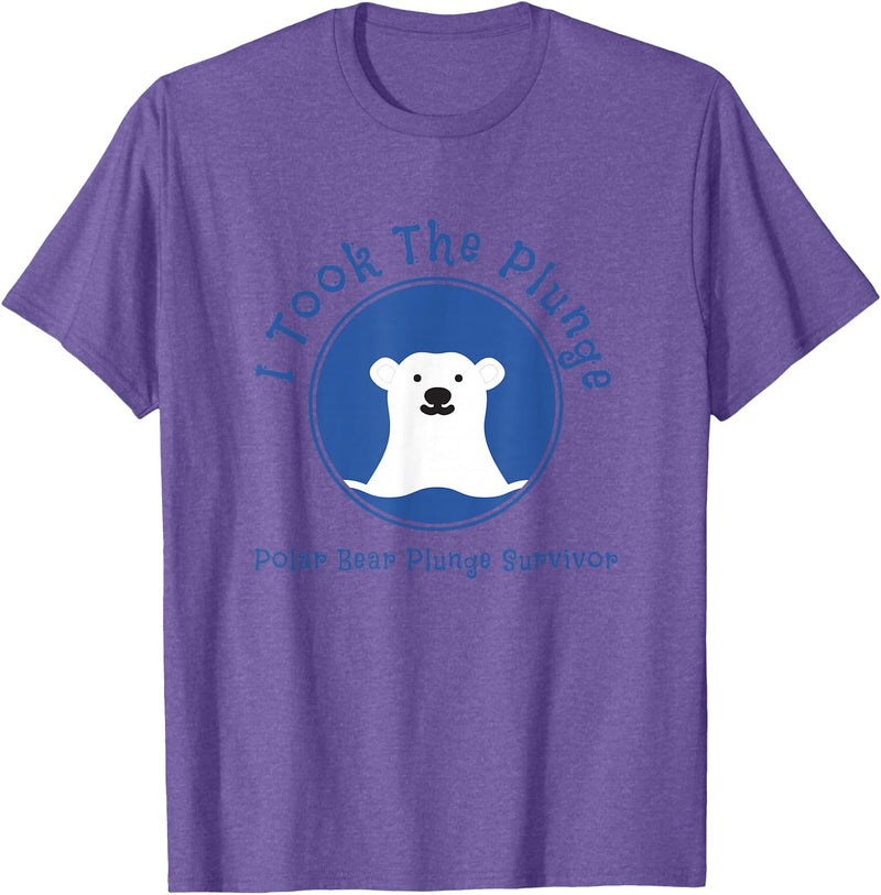 Polar Bear Plunge Polar Plunge Polar Bear I Took The Plunge T-Shirt - Purple Heather