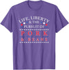 Official Get Hopped Apparel Funny Pork and Beans Shirt - Novelty Gift T-Shirt - Purple Heather