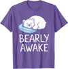 Polar Bear PJ Gifts Polar Bear Pajama Bearly Awake Sleep T-Shirt - Purple Heather