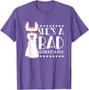 Llama - Alpaca Funny Designs Alpaca Fan Design Funny She's A Bad Grandma Llama For Women T-Shirt - Purple Heather