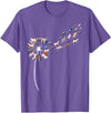 Womens Cow Design Dandelion Cows Stuff for Cow Lover | Womens Cow T-Shirt - Purple Heather