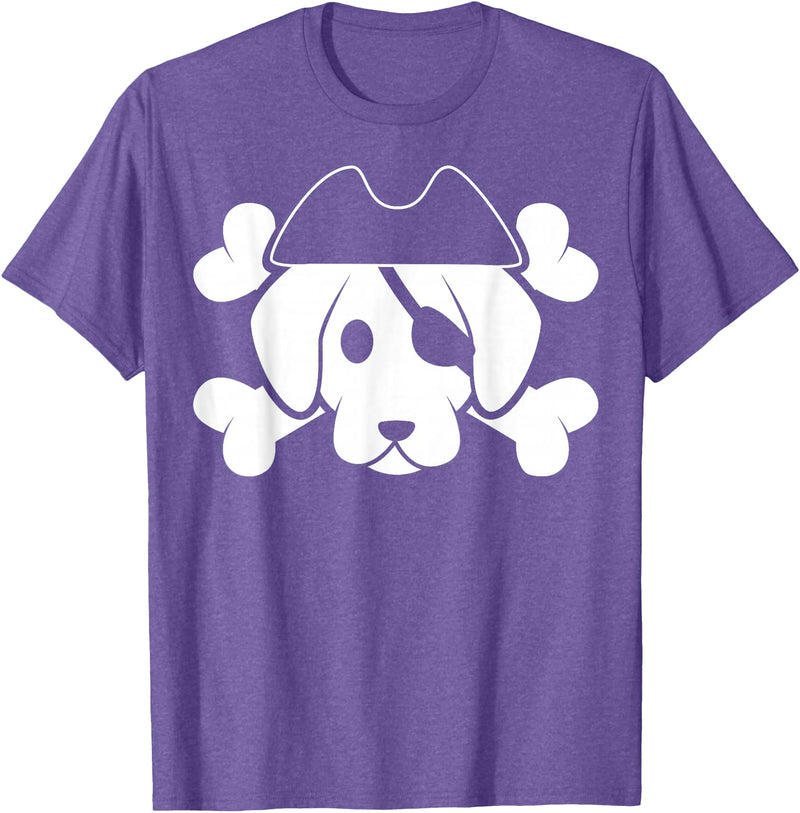 Pirate Costumes & Apparel Pirate Dog T-Shirt - Purple Heather