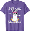 Shes a Bad Momma Llama - Mama Mom - DressedForDuty She's a Bad Momma Llama - Mama Funny - Vintage Mom Gift T-Shirt - Purple Heather