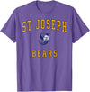 Official High School Fan Gear St. Joseph High School Bears T-Shirt - Purple Heather