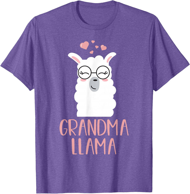 Grandma Llama Apparel Co Grandma Llama Cute Grandmother Gift T-Shirt - Purple Heather