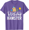 Hamster Birthday Party Birthday Hamster T-Shirt - Purple Heather