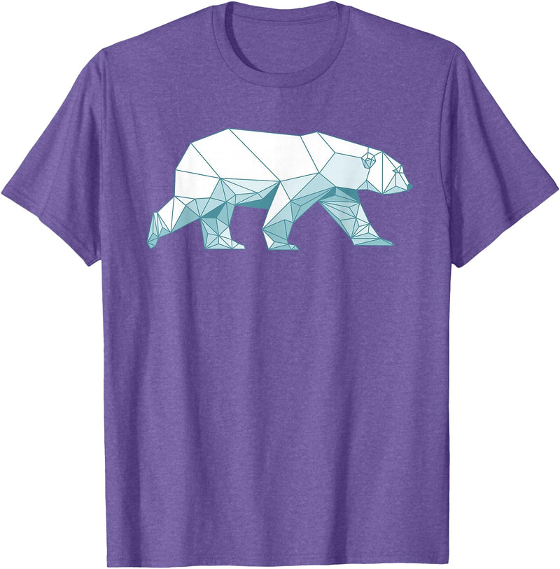 Polar Bear Gift Polar Bear Accessories & Stuff Cool Polar Bear Design For Men Women Arctic Polar Bear Lover T-Shirt - Purple Heather