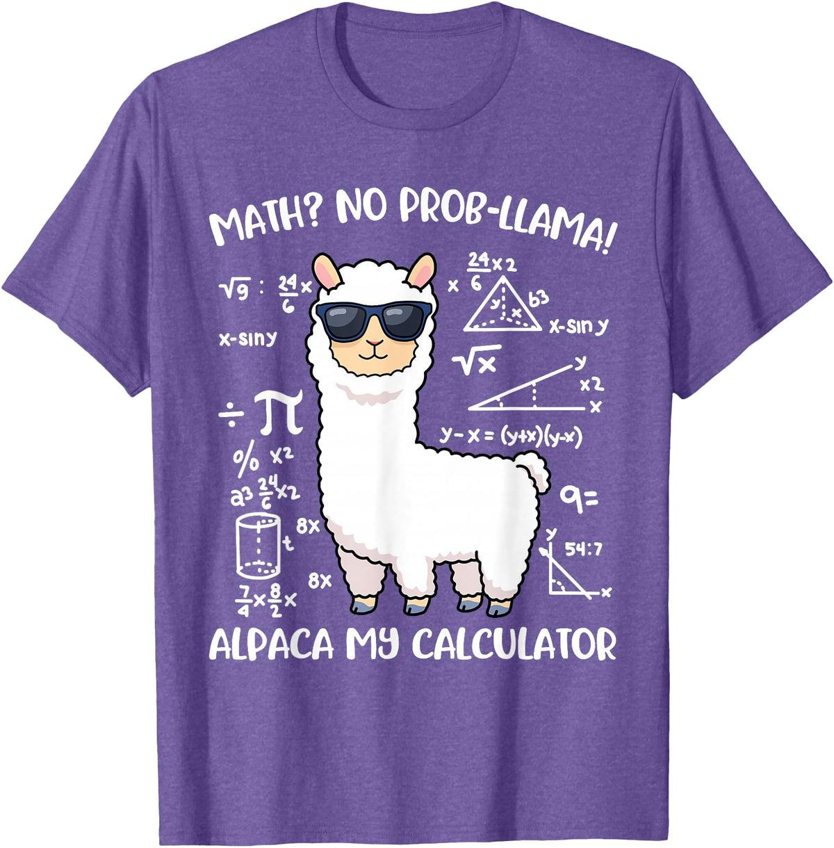 Math Llama Clothing Math Llama T-Shirt - Purple Heather