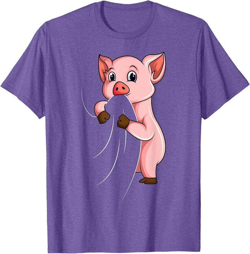 Die Besten Schweine Flüsterer Geschenke Die Besten Schweine Flsterer Geschenke Pig Kids T-Shirt - Purple Heather