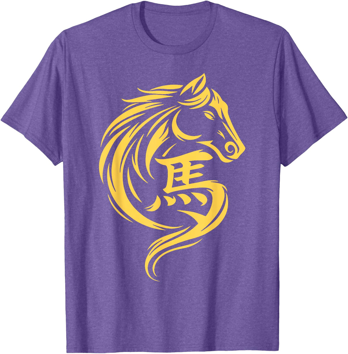 2026 Year of The Horse Chinese New Year Men Woman Year of The Horse Chinese New Year 2026 Lunar New Year 2026 T-Shirt - Purple Heather