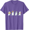 Cute Polar Bear Lovers First Day of School Costume Funny Polar Bear Back to School Teacher Student T-Shirt - Purple Heather