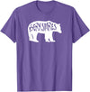 Esskay Designs Berkshires Massachusetts Tees Berkshires Bear T-Shirt - Purple Heather