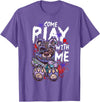 Halloween Gifts & Halloween Shirts by NLTS Scary Killer Teddy Bear Pastel Goth Style Creepy Kawaii T-Shirt - Purple Heather