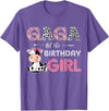 Cow Birthday Cow Lover Gifts For Family Men Woman Gaga of The Birthday Girl Farm Cow Grandma Matching Family T-Shirt -