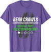 Witty Exercise Sarcastic Fitness Training Bear Crawls Would Not Recommend Funny Workout Humor Gym T-Shirt - Purple Heather