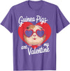 Funny Guinea Pig Lover Apparel for Kids Women Guinea Pigs Are My Valentine Cute Rodent Valentines Day T-Shirt - Purple Heather