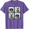 Vintage Rabbit Astronaut T-Shirt in Purple Heather