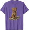 Cute Cougar & Mountain Lion Apparel Cute Mountain Lion Cub Cougar T-Shirt - Purple Heather