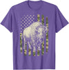 Usa Patriot American Bison Western Bufallo Bison USA Flag American Buffalo 4th of July T-Shirt - Purple Heather