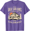 Great Sand Dunes National Park Colorado USA Retro Great Sand Dunes National Park Colorado Hike Outdoors Retro T-Shirt - Purple Heather