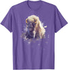 Rocky Mountain Wilderness designs Great Native American White Buffalo Sacred Spirit Animal T-Shirt - Purple Heather