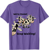 Outstanding in the Field Shirts Funny Cow Shirt Wait Till The Cows Come Home T-Shirt - Purple Heather