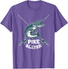 Fishing IM Co Pike Slayer Fishing Fisherman Northern Pike T-Shirt - Purple Heather