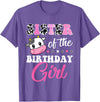 Cow Lover Birthday Men Women Kids Shirts & Gifts Sister of The Birthday Girl Farm Cow Matching Family Shirt T-Shirt - Purple