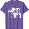 Mens Beepa Bear T-Shirt Father's Day Tee T-Shirt - Purple Heather