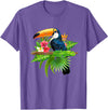Toucan Bird Ornithologist Gift Idea Tropical Birds Exotic Summer Animal Toucan T-Shirt - Purple Heather
