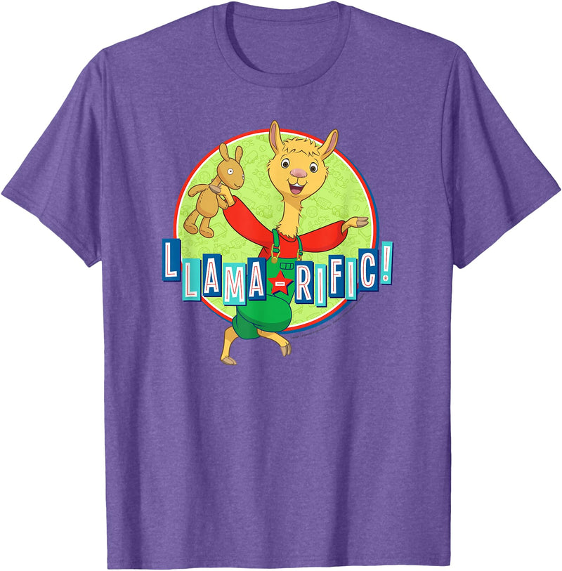 Llama Llama Netflix Red Pajama Llama-rific Tee Shirt T-Shirt - Purple Heather