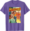 Last Gasp Graphics No Future 1950s Horror Comic Cover T-Shirt - Purple Heather