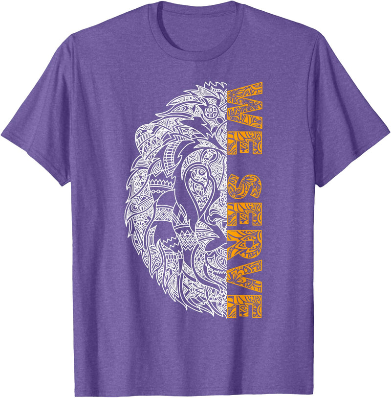 Lions Club gift Lions Club member We Serve gift T-Shirt - Purple Heather