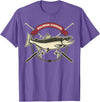 Fishing Teez Salmon Fishing T-Shirt T-Shirt - Purple Heather