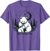 Polar Bear Lover Tees NYC Polar Bear Hugs Mama Baby Mothers Day Mom Daughter Son T-Shirt - Purple Heather
