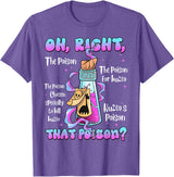 Funny Drink Me Poison Halloween Costume Vintage Oh Right That Poison Llama Halloween T-Shirt - Purple Heather