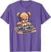 Colorful Teddy Art I Kids Teddy Bear Cute Teddy DJ T-Shirt - Purple Heather