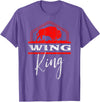 Nickel City Tailgate Gear Buffalo Wing King Legend T-Shirt - Purple Heather