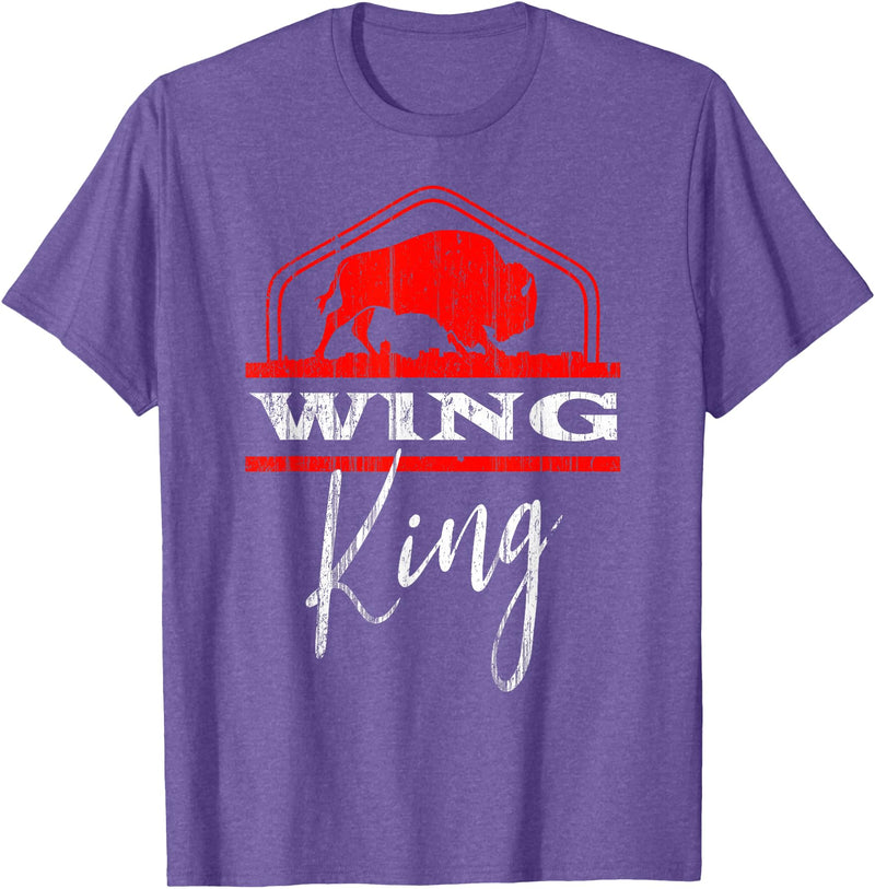 Nickel City Tailgate Gear Buffalo Wing King Legend T-Shirt - Purple Heather
