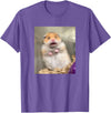 Scared Hamster Meme Funny Pet Owner Dank Trendy T-Shirt - Purple Heather