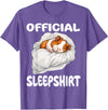 Official Sleep Pajamas Nightgown Sleepwear Co. Guinea Pig Official Sleepshirt Pajamas Nightgown T-Shirt - Purple Heather