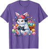 Funny Gaming Game Bunny Rabbit Easter Men Boy Toddler Kid T-Shirt in Purple Heather