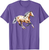 Urban Empyre Appaloosa Horse T-Shirt - Purple Heather
