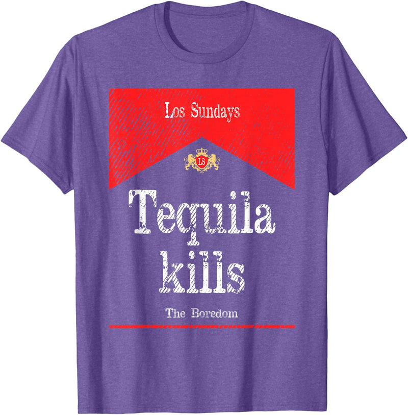 Kills The Boredom T-Shirt - Purple Heather